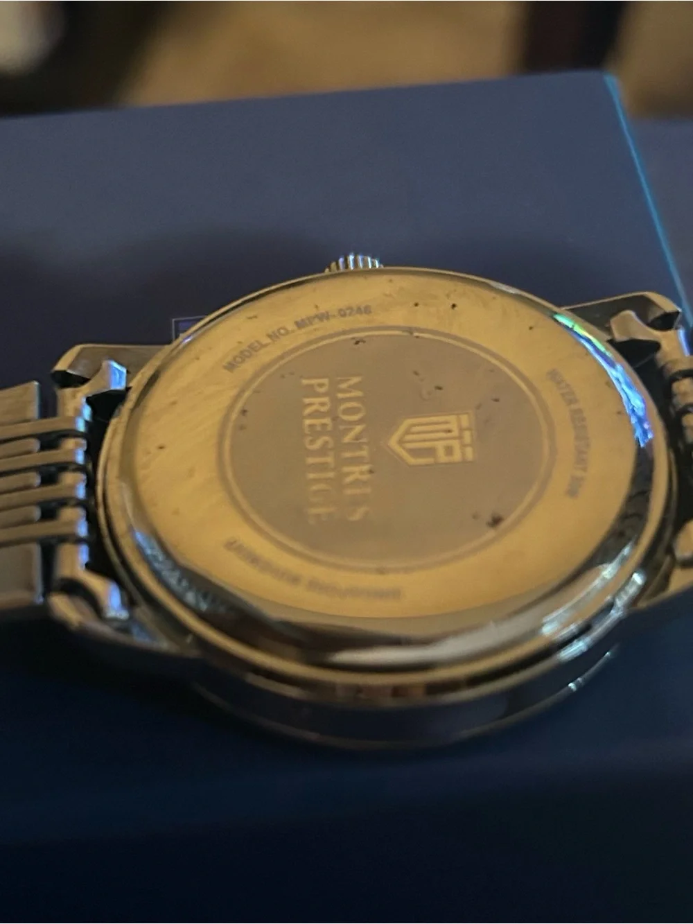 Montres Prestige Men's Gold-Tone Dress Watch with Black Dial by Invicta